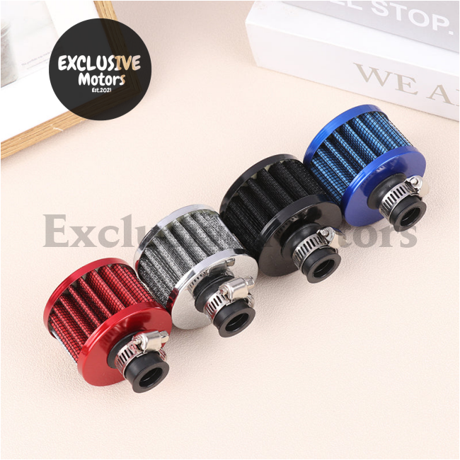 Universal 12mm Car Air Filter for Cold Air Intake - High Flow Mini Breather