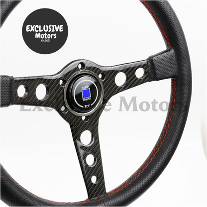 14-Inch Leather Steering Wheel – Drift Sport Style (345mm)