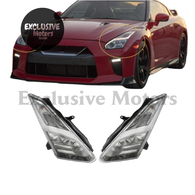 Front LED DRL Headlights for Nissan R35 GT-R (2009-2022)