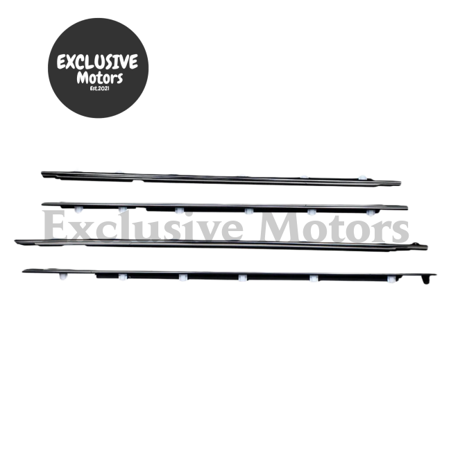 4x Outer Window Weatherstrips for Toyota Land Cruiser LC80/LX450 (1991-1998)