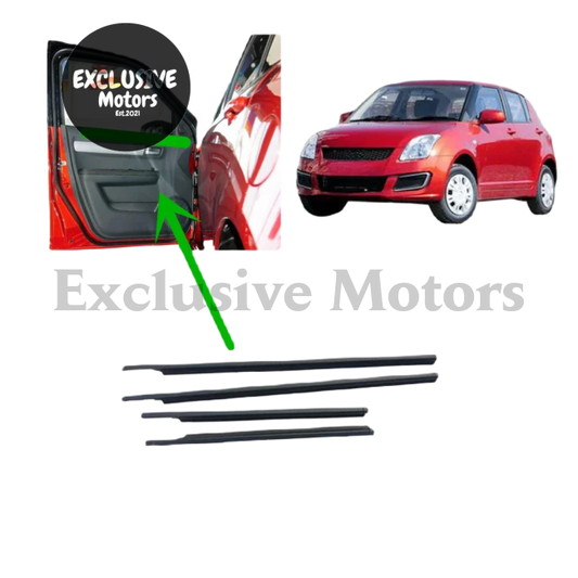 4-Piece Inner Window Glass Rubber Seals for Suzuki Swift (2006-2012)