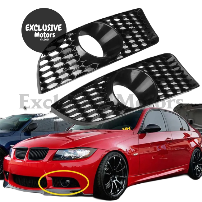 Front Grille Lower Bumper Fog Light Cover Trim for BMW E90 / E91 / E92 / E93