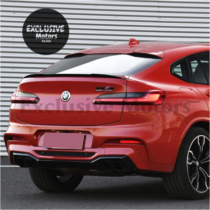 M Performance Style Rear Boot Spoiler for BMW X4 G02 (2018-2023)