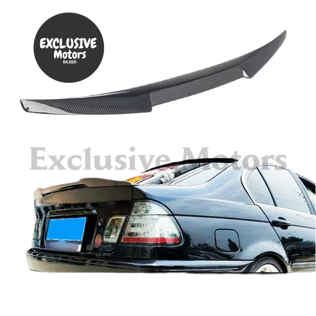 Carbon Fiber Boot Lid Spoiler - M4 Style Ducktail for BMW E46 (1999-2005)