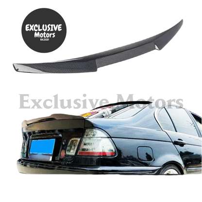 Carbon Fiber Boot Lid Spoiler - M4 Style Ducktail for BMW E46 (1999-2005)