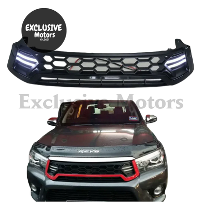 Front Grille with LED Light for Toyota Hilux Revo (2015-2020)