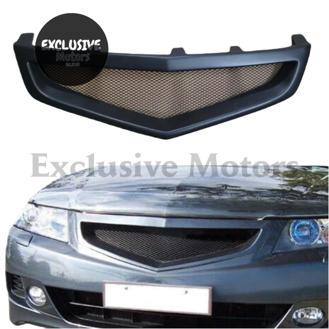 Matte Black Mesh Grill for Honda Accord Euro R CL9 (2006-2008)