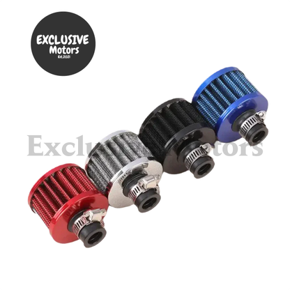 Universal 12mm Car Air Filter for Cold Air Intake - High Flow Mini Breather