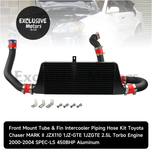 Front Mount Intercooler Kit for Toyota MARK II 1JZ-GTE 2.5L Turbo (2000-2004)