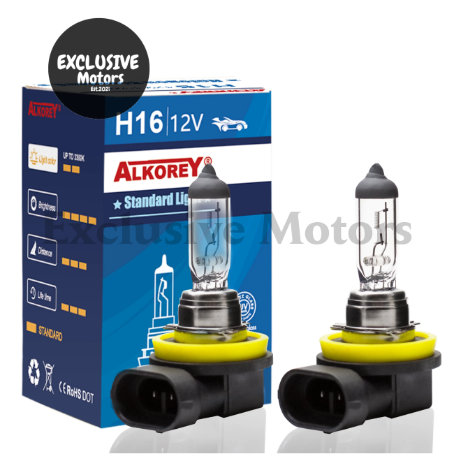 2PCS H16 12V 19W Headlight Bulbs