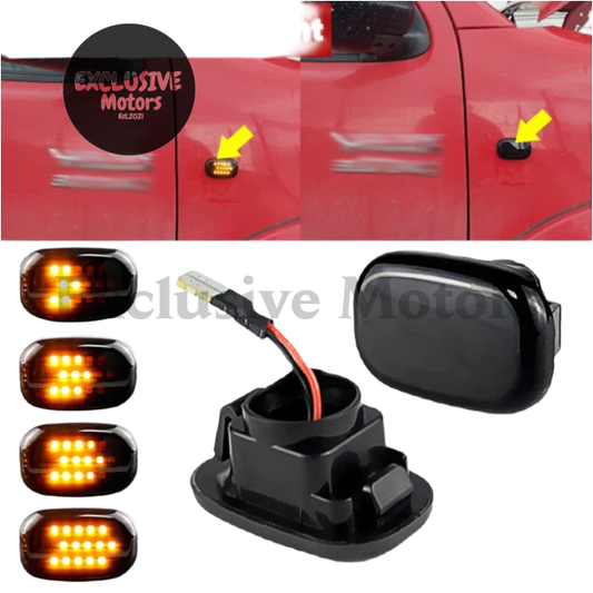 2 smoked Led Guard Indicators for Toyota Hilux Surf, Harrier (1997-2016)