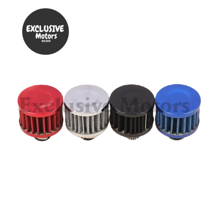 Universal 12mm Car Air Filter for Cold Air Intake - High Flow Mini Breather