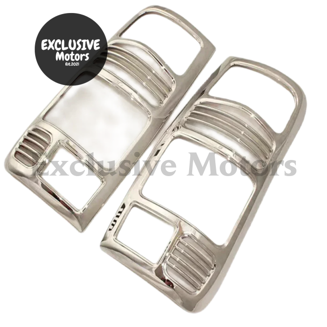 ABS Chrome Tail Light Cover Trims for Toyota Land Cruiser Prado LC80/FJ80 (1990-1998)