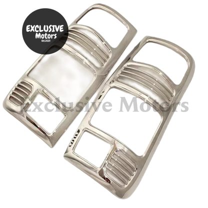 ABS Chrome Tail Light Cover Trims for Toyota Land Cruiser Prado LC80/FJ80 (1990-1998)