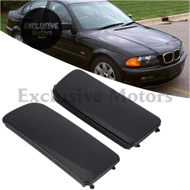 Pair of Front Bumper Fog Light Lamp Hole Covers for BMW E36 3 Series