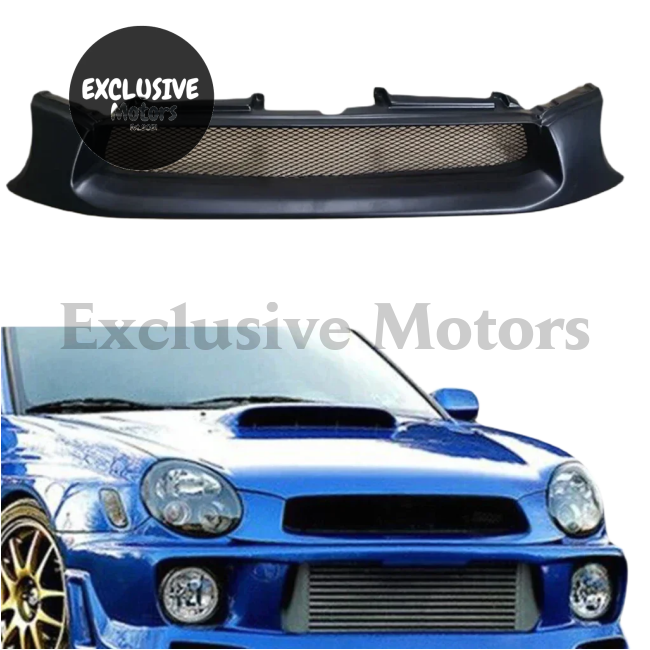 Matte Black Mesh Grill for Subaru Impreza WRX (2002-2003)