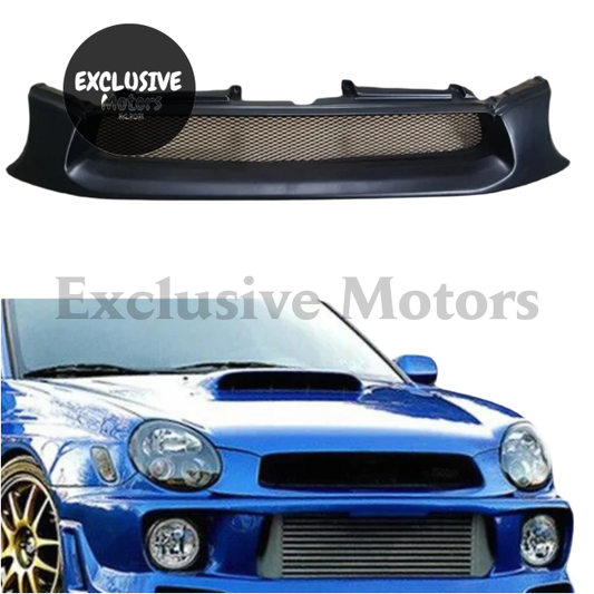 Matte Black Mesh Grill for Subaru Impreza WRX (2002-2003)