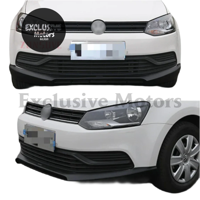 Front Bumper Lip Body Kit for Volkswagen Polo Standard (2014-2017) – 2 Pieces