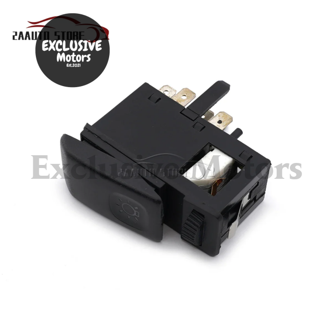 Black Headlight Fog Light Control Switch for Golf MK2, Jetta II (8-Pin)