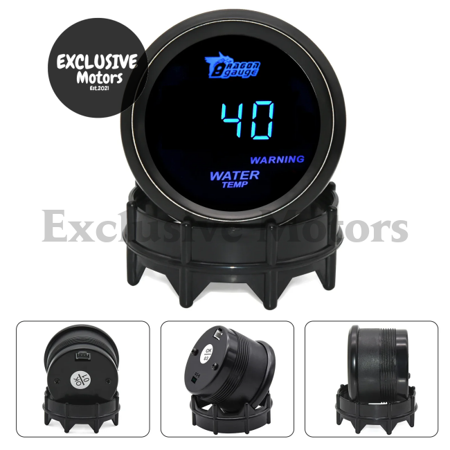 2" 52mm Digital Turbo Boost, Oil Temp, Water Temp, EGT, RPM, Voltmeter Gauge