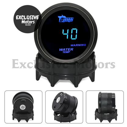 2" 52mm Digital Turbo Boost, Oil Temp, Water Temp, EGT, RPM, Voltmeter Gauge