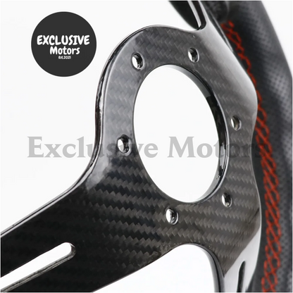 14-Inch Leather Steering Wheel – Drift Sport Style (345mm)