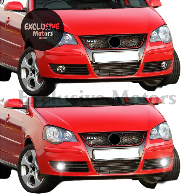 2PCS LED Fog Lights for VW Polo, T5 Transporter, Multivan, Skoda Fabia Mk1