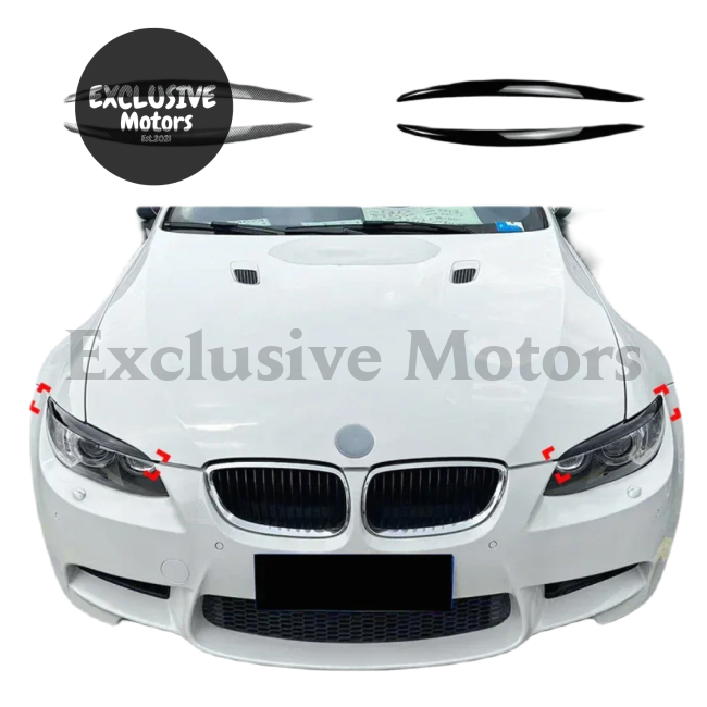 Headlight Eyebrow Eyelids Trim Cover for BMW 3 Series E90/E92/E93 (2006-2012)