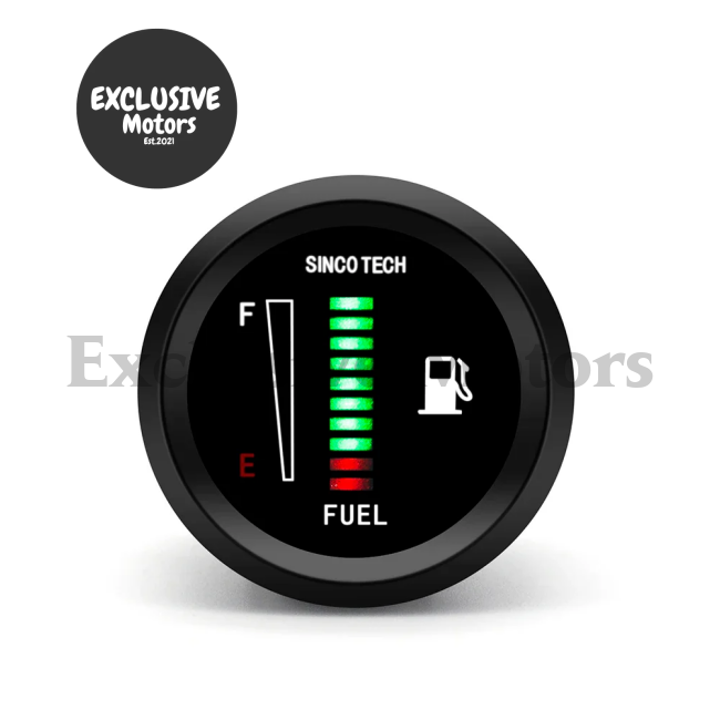 2" 52mm Fuel Level Gauge with Float Sensor, Electronic LED Display (8-18V)