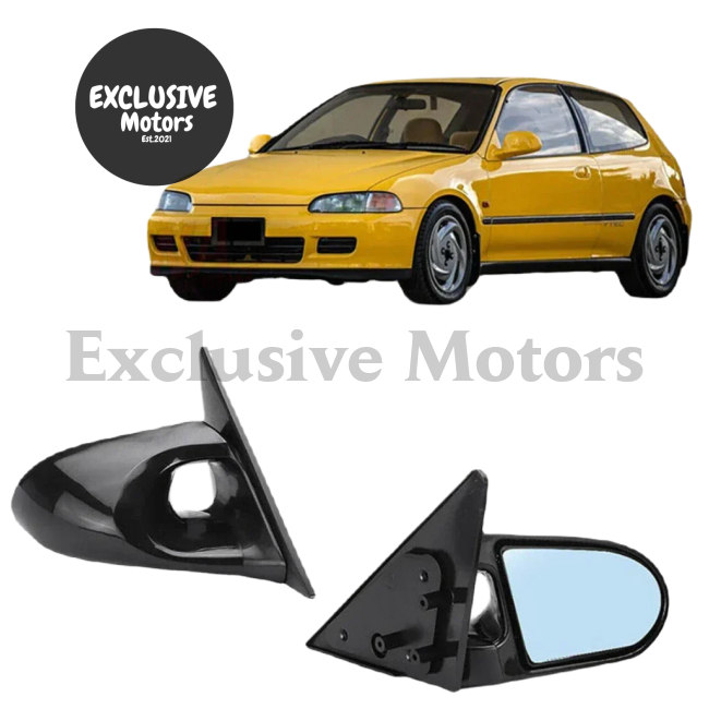 Ganador Style Side Mirrors for Honda EG Hatch (2/3 Doors) - Spoon Style