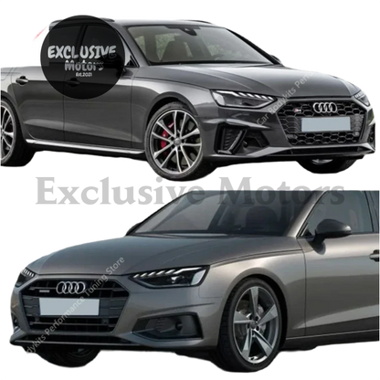 Front Bumper Lip Spoiler Splitter for Audi A4 S4 B9 B9.5 (2019-2023)