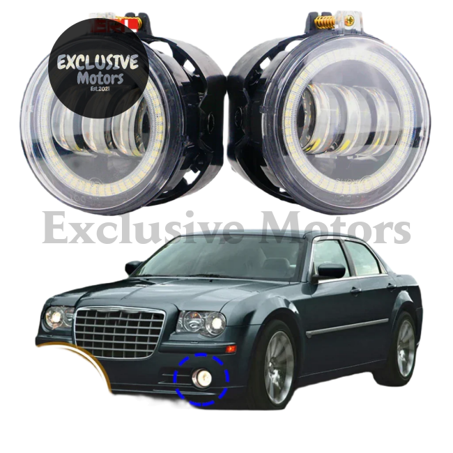 30W LED Fog Lights with Angel Eye DRL for Chrysler 300 (2007-2009)