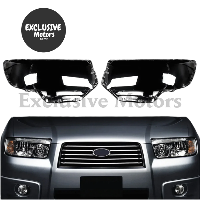 Front Headlight Lens Covers x 2 for Subaru Forester 2006-2008