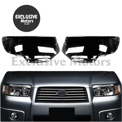 Front Headlight Lens Covers x 2 for Subaru Forester 2006-2008