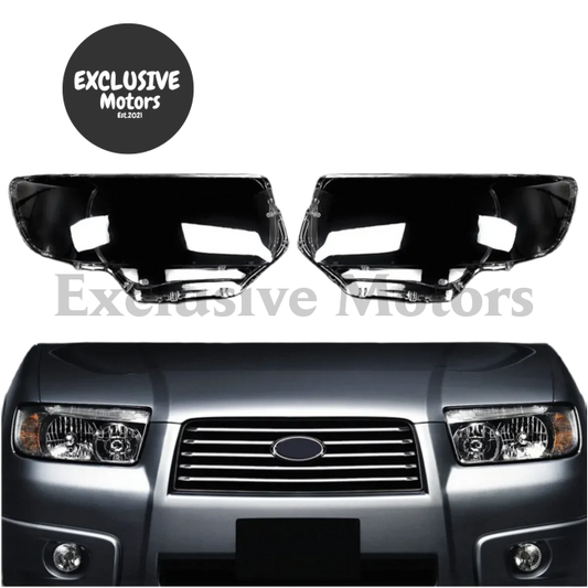 Front Headlight Lens Covers x 2 for Subaru Forester 2006-2008