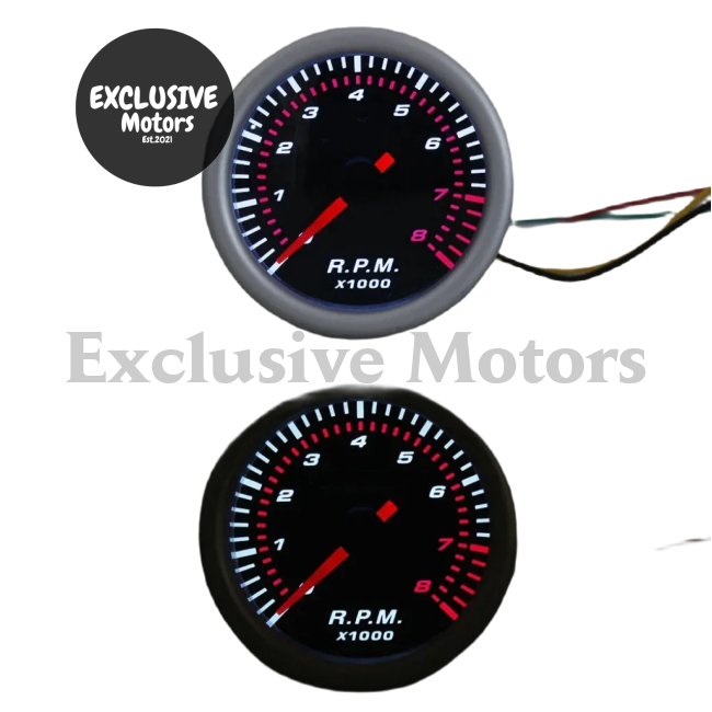 2" 52mm Boost Gauge PSI/BAR, Vacuum, Water Temp, Oil Temp, Tachometer, Voltmeter