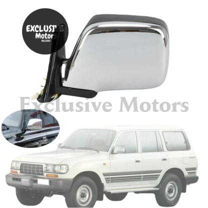 Chrome Mirrors x 2 for Toyota Land Cruiser 80