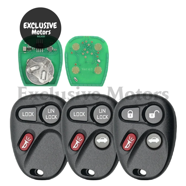 Remote Car Key for Chevrolet Silverado, Suburban, S10, Tahoe, GMC Yukon, Sierra