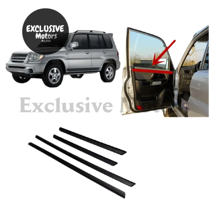 4 Pieces Inner Glass Rubber Weatherstrip for Pajero Mini H70/H60