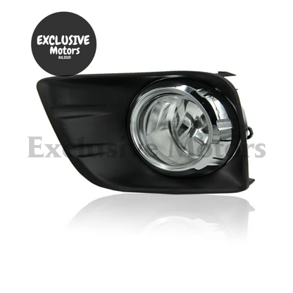 2  x Fog lights with chrome cover for Toyota Land Cruiser Prado FJ150 (2010-2013)