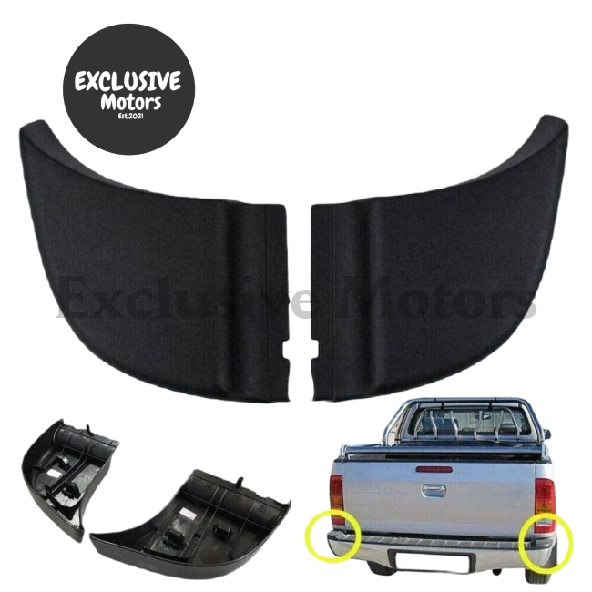 Rear Bumper End Caps for Toyota Hilux (2004-2011)