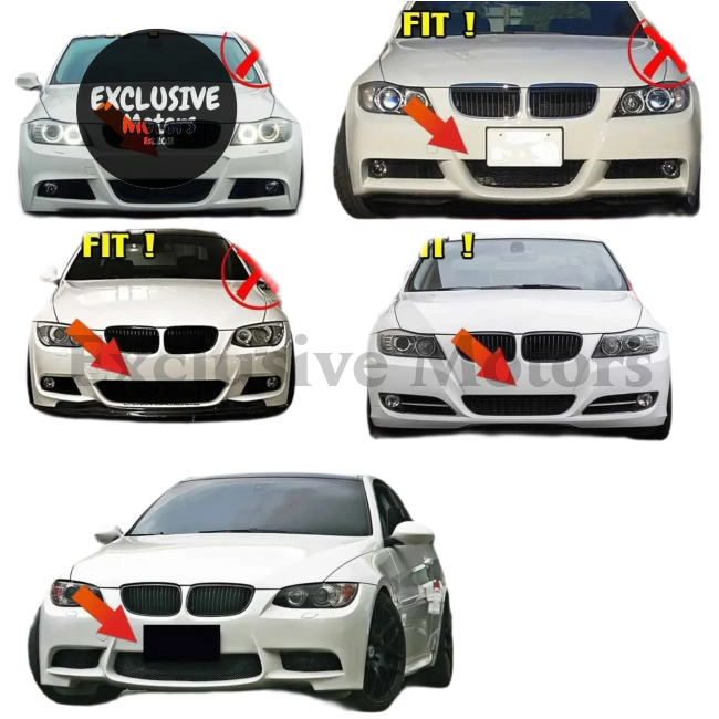 Front Grille Lower Bumper Fog Light Cover Trim for BMW E90 / E91 / E92 / E93