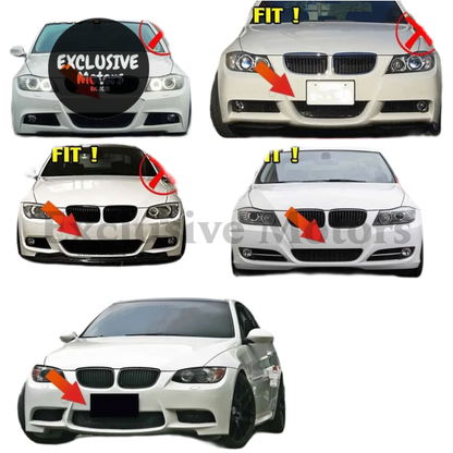 Front Grille Lower Bumper Fog Light Cover Trim for BMW E90 / E91 / E92 / E93