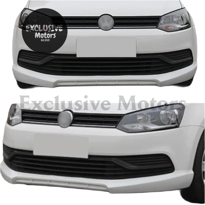 Front Bumper Lip Body Kit for Volkswagen Polo Standard (2014-2017) – 2 Pieces