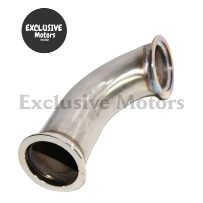 Universal 90 Degree 2.5"ID V-Band Flange Stainless Steel Elbow Downpipe