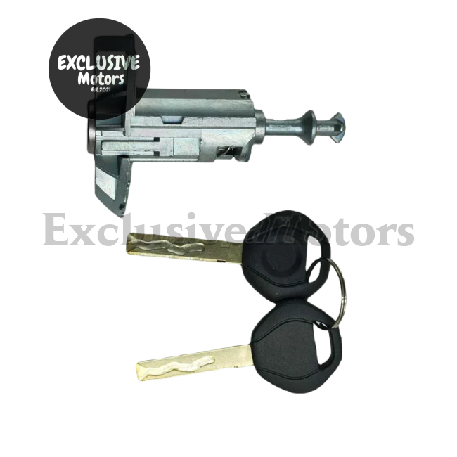 Driver Door Lock Assembly with Key Cylinder Barrel w 2 Keys for BMW X5 E53