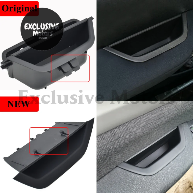 Interior Door Pull Handle with Leather Cover Trim for BMW X3, X4 (2010-2016)