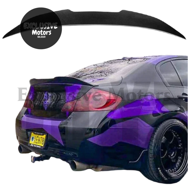 Fiber Rear Spoiler/Wing for Infiniti G25/G35/G37 4-Door 2007-2014