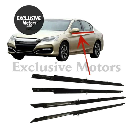 4-Piece Chrome Outside Window Seals for Honda Accord (2014-2017)