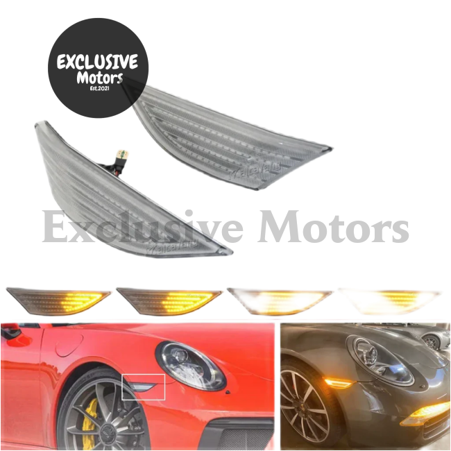 Dynamic Side Marker Turn Signal for Porsche 991 (2012-2019), 718 (2016-2022)